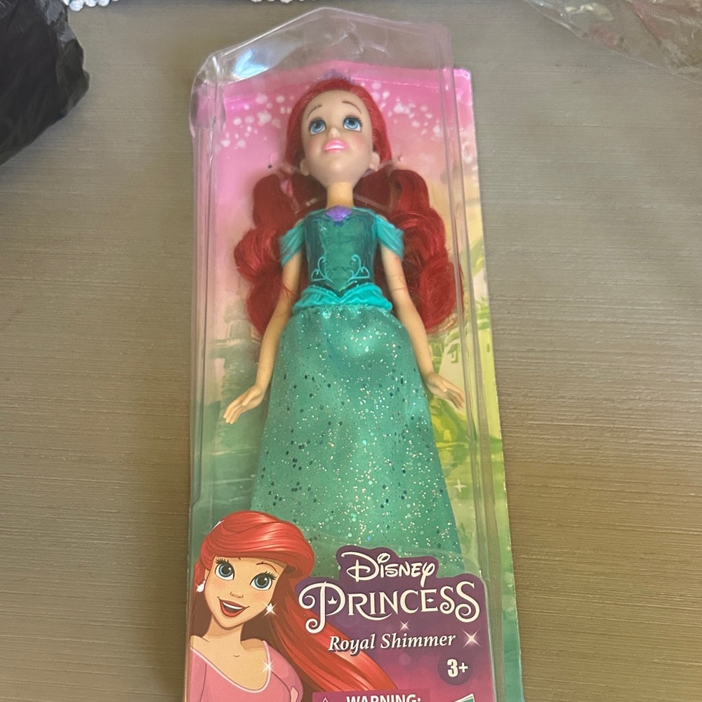 Disney Princess Ariel Doll with Red Hair and Teal Dress